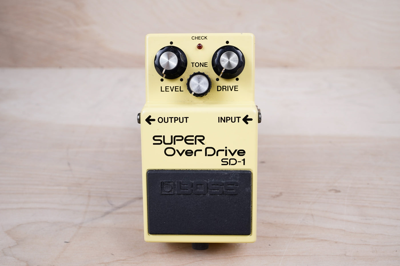 Boss SD-1 Super OverDrive (Black Label) 1984 Yellow MIJ