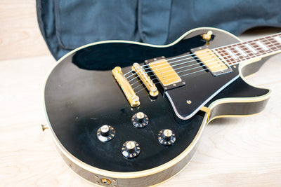 Greco EGC-68-60 Custom 1989 Black Made in Japan MIJ Fujigen w/ Bag
