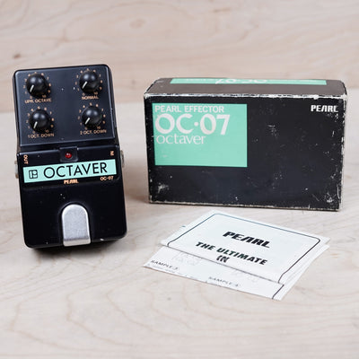 Pearl OC-07 Octaver Rare Vintage Pedal in Box w/ Paperwirj