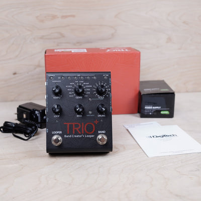 DigiTech TRIO Plus Band Creator + Looper in Box with Power Adapter, 16gb SD card, Paperwork