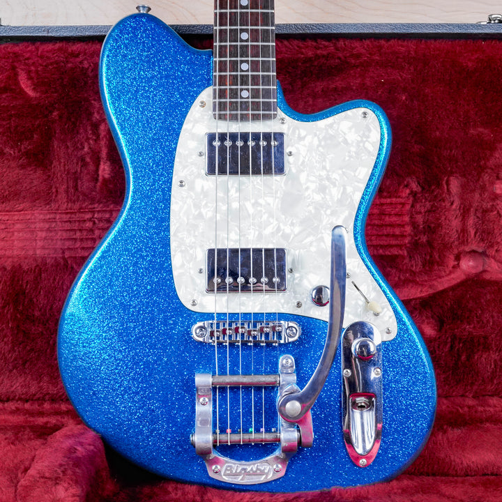 Ibanez Talman TC825 MIJ 1996 Flaked Blue Sparkle Factory Bigsby