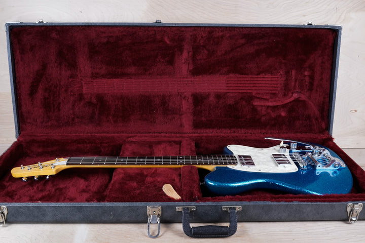 Ibanez Talman TC825 MIJ 1996 Flaked Blue Sparkle Factory Bigsby