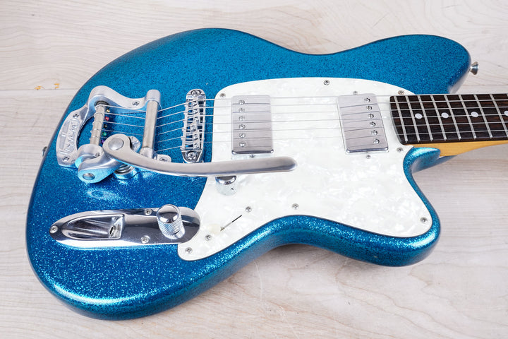Ibanez Talman TC825 MIJ 1996 Flaked Blue Sparkle Factory Bigsby