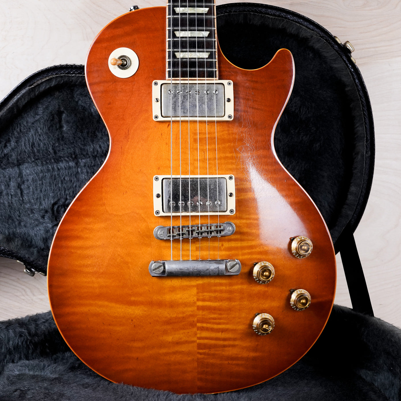 Gibson Les Paul Standard Premium Plus 2002 Lightburst Heavy Aging w/ OHSC