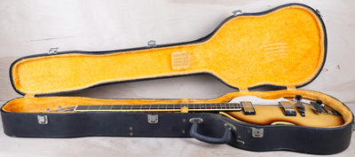 Greco VB-360 Violin Bass MIJ Vintage 1970s Sunburst Maxon Pickups w/ OHSC