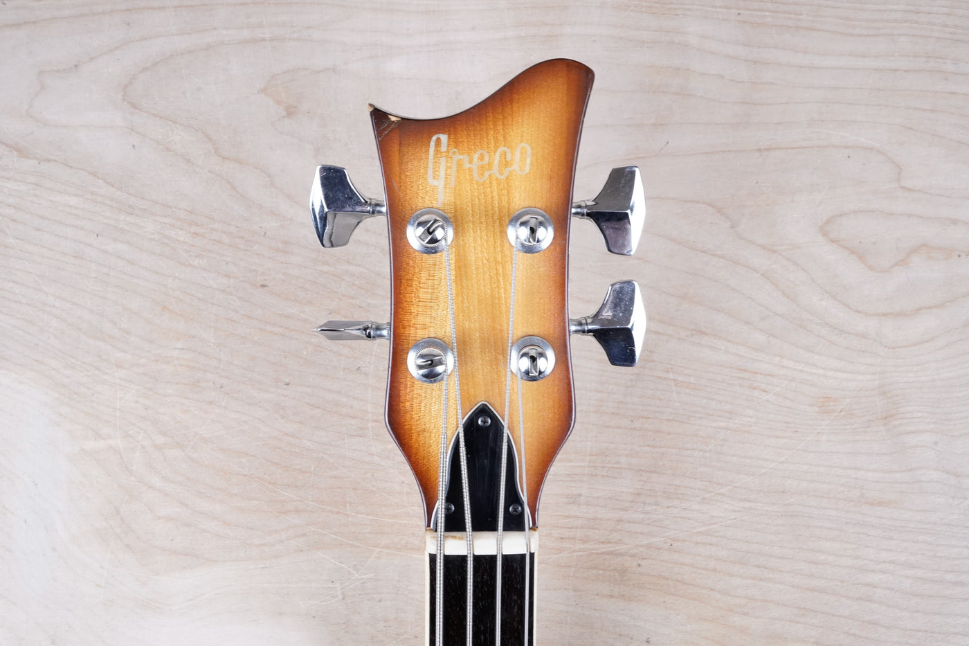 Greco VB-360 Violin Bass MIJ Vintage 1970s Sunburst Maxon Pickups w/ OHSC