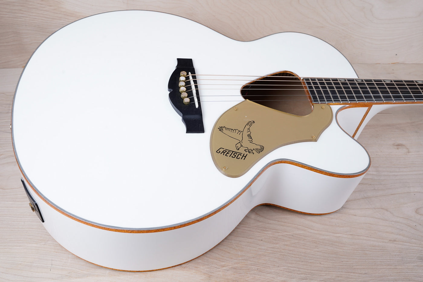 Gretsch G5022CWFE Rancher Falcon Acoustic Guitar 2014 White w/ Bag