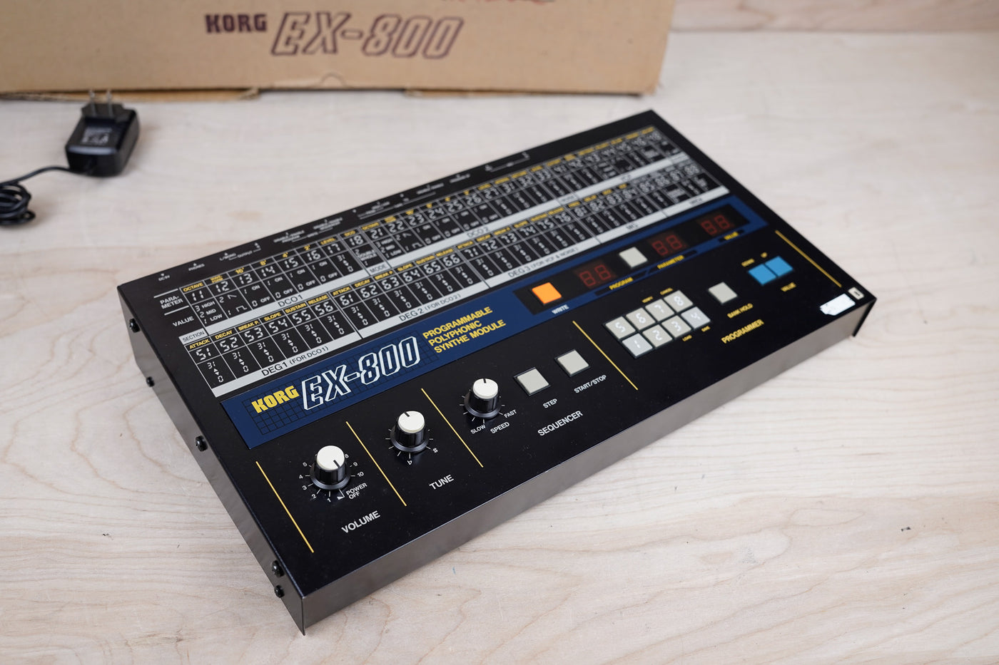 Korg EX-800 Programmable Polyphonic Synth Module in box w/ Power Supply