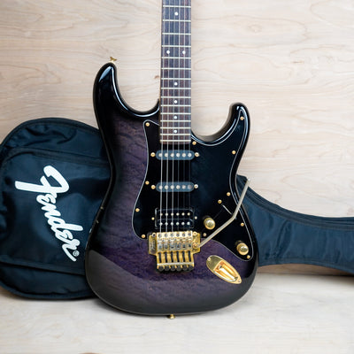 Fender STR-75 TPL Pro-Feel Stratocaster SSH MIJ 1989 Blueberry Burst Made in Japan w/ Bag