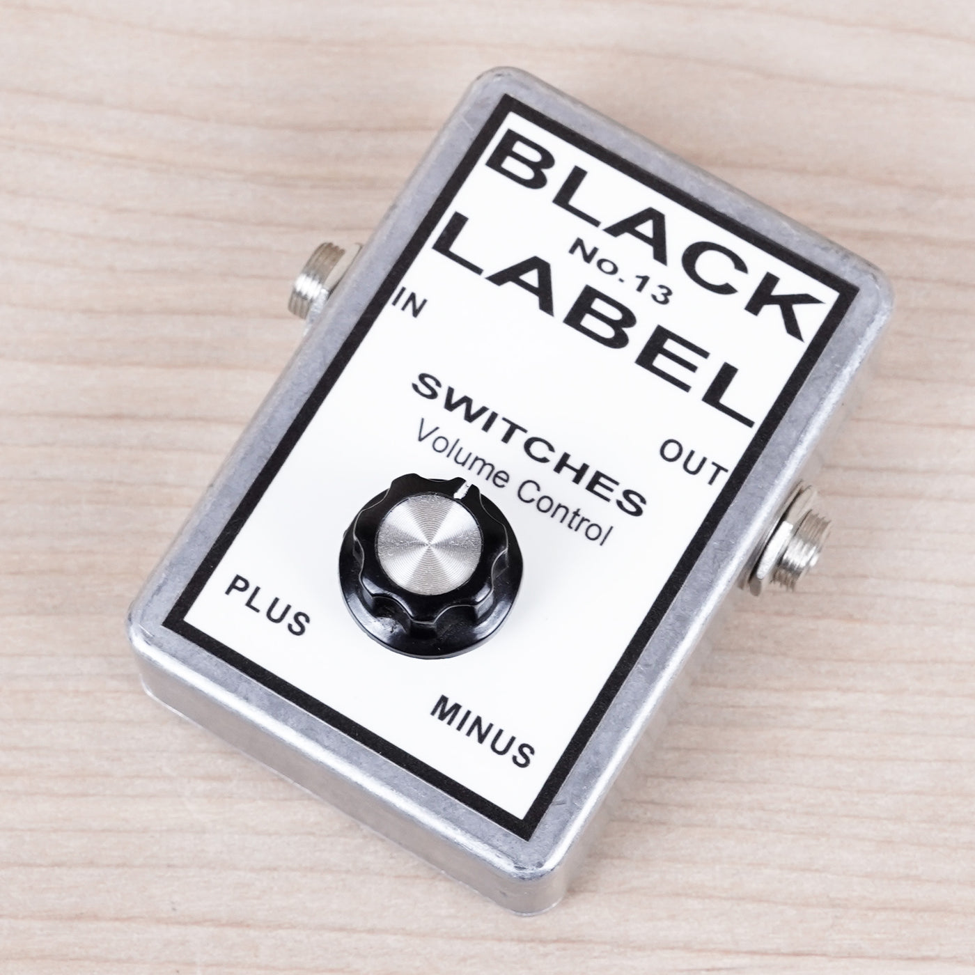 Black Label No. 13 Effects Pedal Volume Control Silver