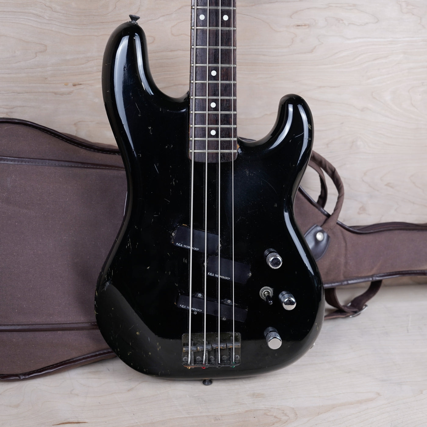 Fender PJ-535 Jazz Bass Special MIJ 1985 Black Made in Japan w/ Bag