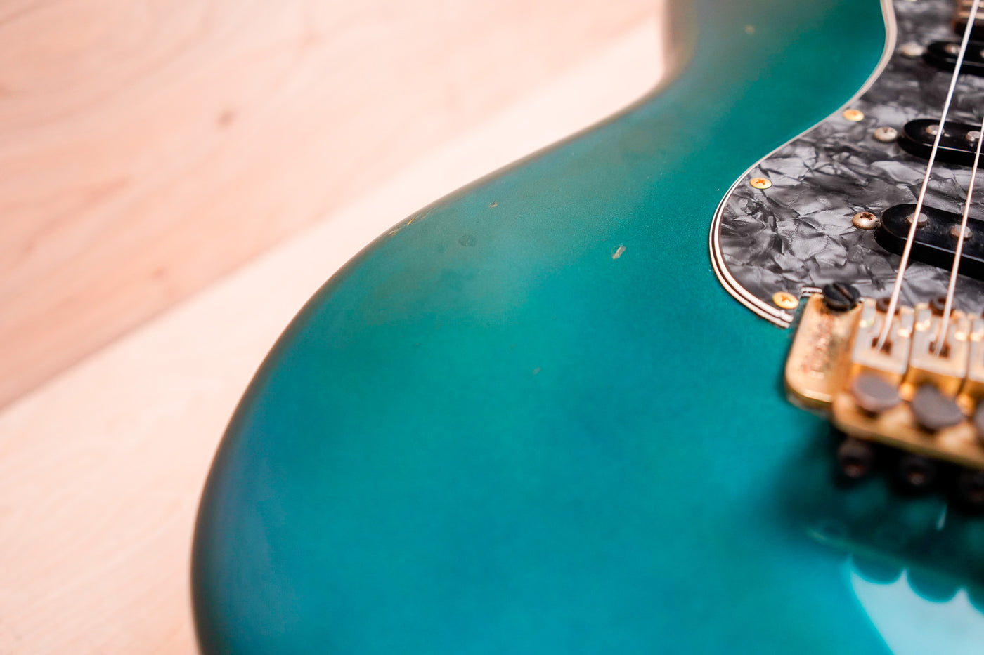 Fender Order Made ST-Pro Stratocaster Pro Feel w/ Floyd Rose MIJ 1984 Aged Lake Placid Blue w/ Bag