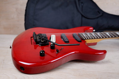 Charvel by Jackson Super Dinky Soloist AR-110 SSS MIJ 1990 See Through Red Made in Japan w/ Bag