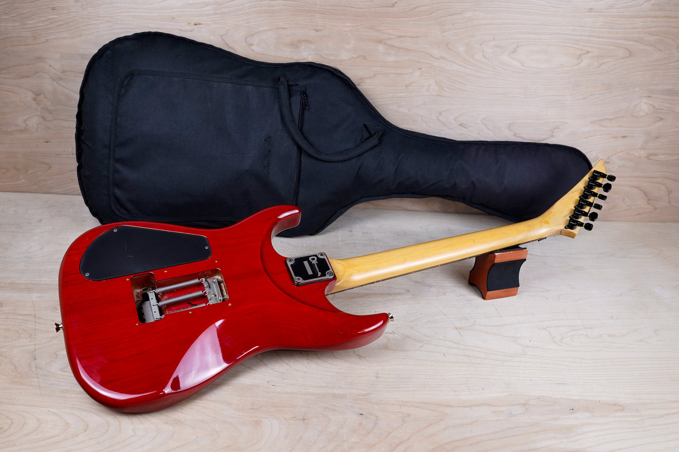 Charvel by Jackson Super Dinky Soloist AR-110 SSS MIJ 1990 See Through Red Made in Japan w/ Bag