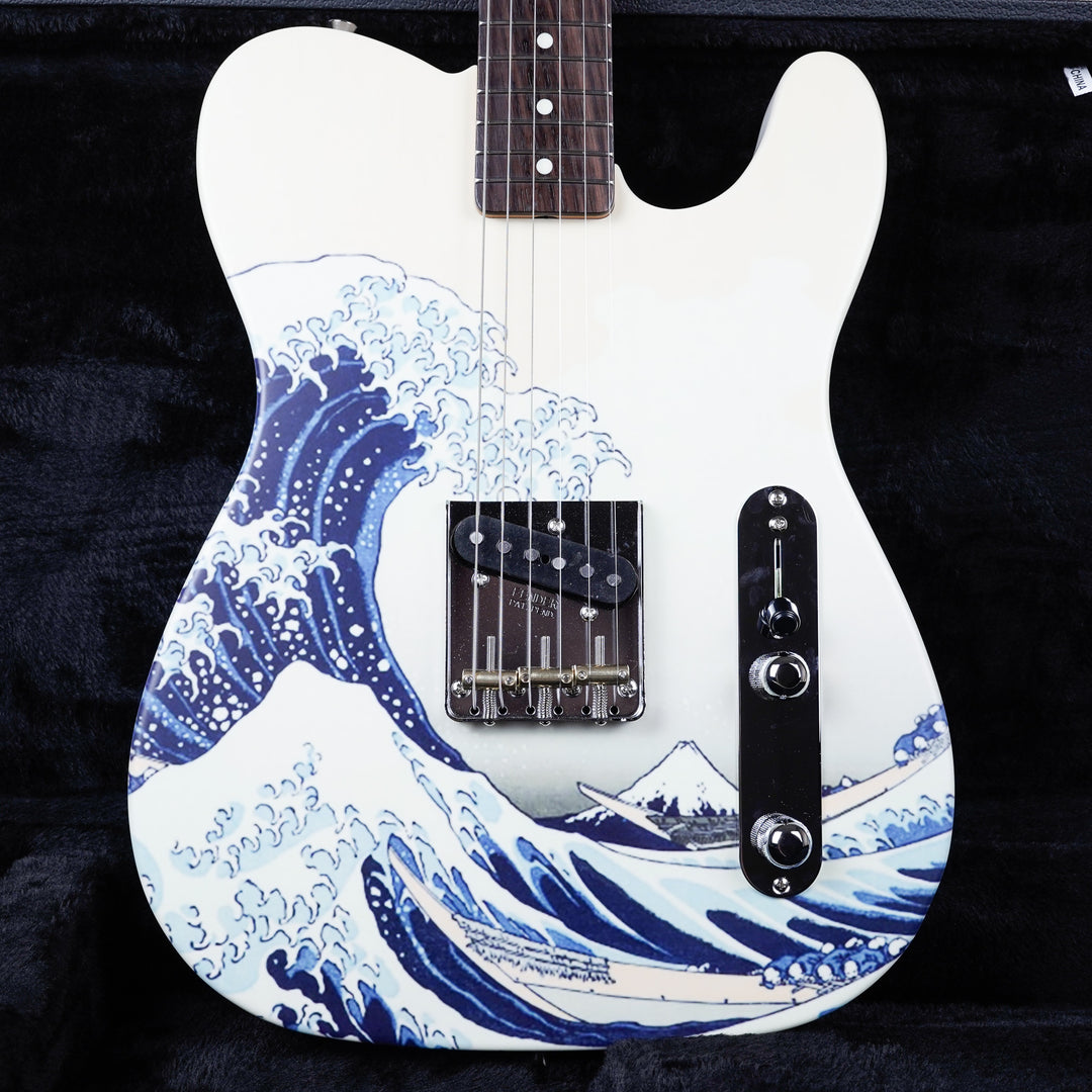 Squier by Fender 浮世絵 2024 Fender Japan Art Canvas Esquire by Katsushika Hokusai
