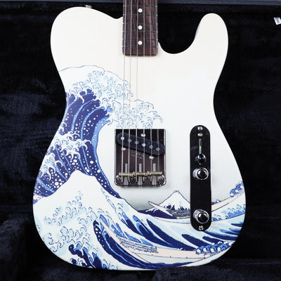 Fender Limited Edition Art Canvas Esquire Katsushika Hokusai The Great Wave Off Kanagawa MIJ 2024 Satin w/ OHSC