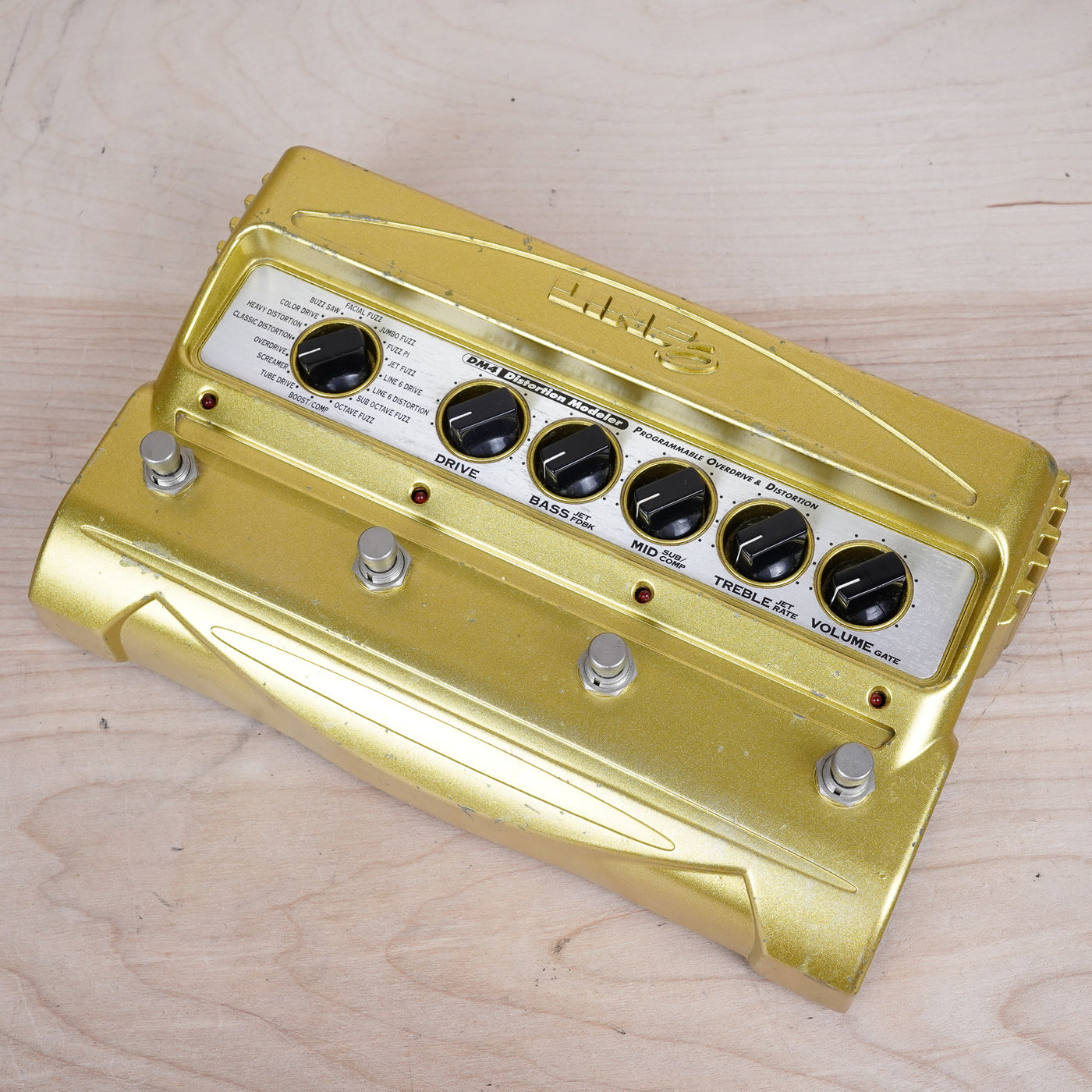 Line 6 DM4 Distortion Modeler Gold Made in USA