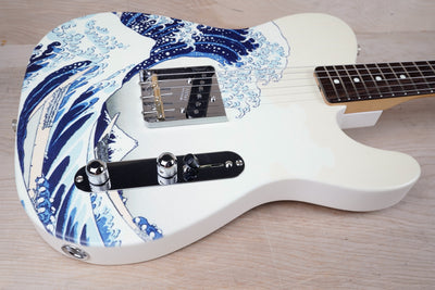 Fender Limited Edition Art Canvas Esquire Katsushika Hokusai The Great Wave Off Kanagawa MIJ 2024 Satin w/ OHSC