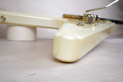 Greco MTV-60 MIJ 1984 Vintage White Dry 1982 Pickups Spin Diver Locking Tremolo Japan Flying V Style w/ Bag