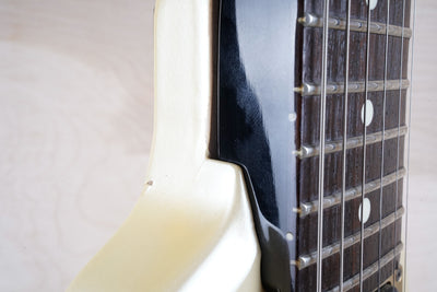 Greco MTV-60 MIJ 1984 Vintage White Dry 1982 Pickups Spin Diver Locking Tremolo Japan Flying V Style w/ Bag