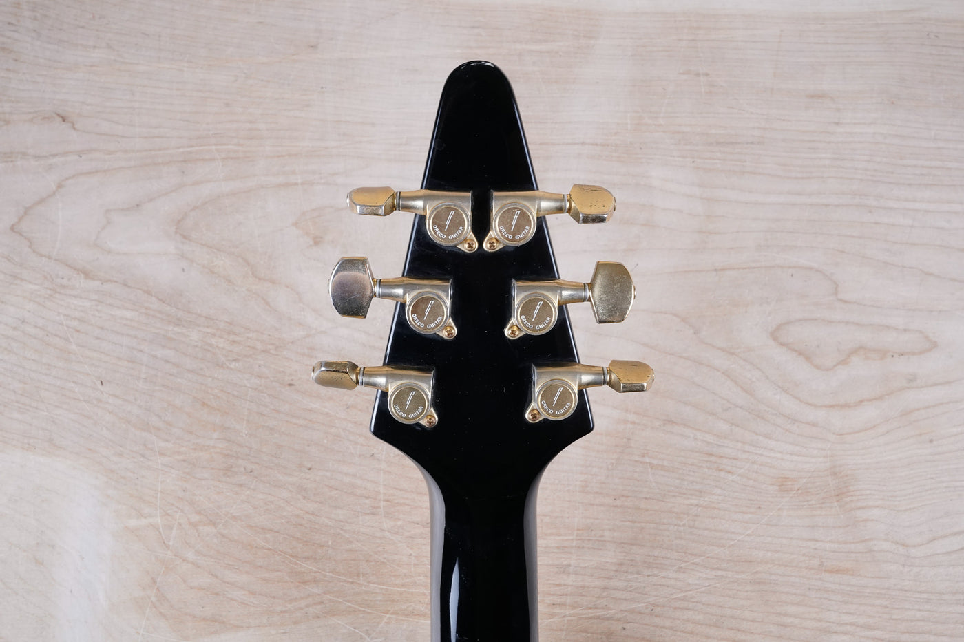 Greco MTV-60 MIJ 1984 Vintage White Dry 1982 Pickups Spin Diver Locking Tremolo Japan Flying V Style w/ Bag