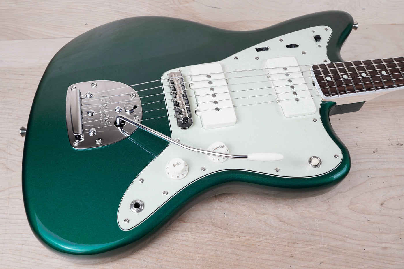 Fender FSR Traditional II '60s Jazzmaster MIJ 2024 Sherwood Green Metallic with Matching Headstock Japan Exclusive w/ Bag