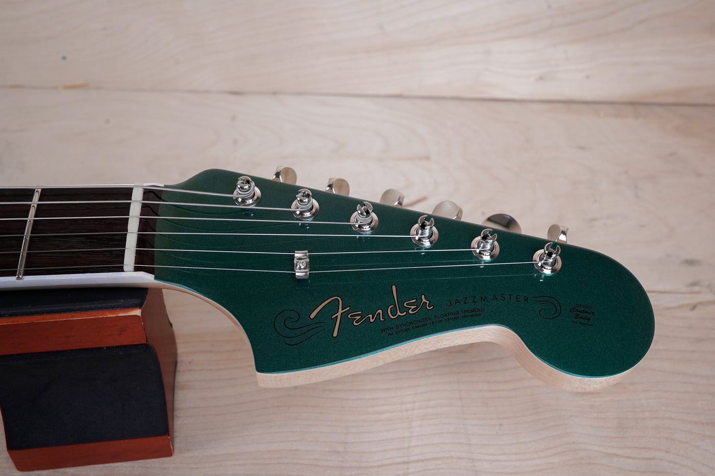 Fender FSR Traditional II '60s Jazzmaster MIJ 2024 Sherwood Green Metallic with Matching Headstock Japan Exclusive w/ Bag