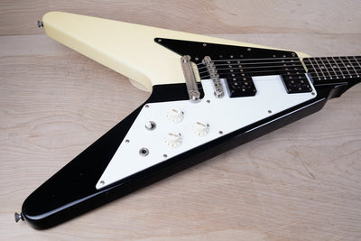 Greco MSV-650 Michael Schenker Flying V MIJ 1984 Black/White Japan w/ Bag