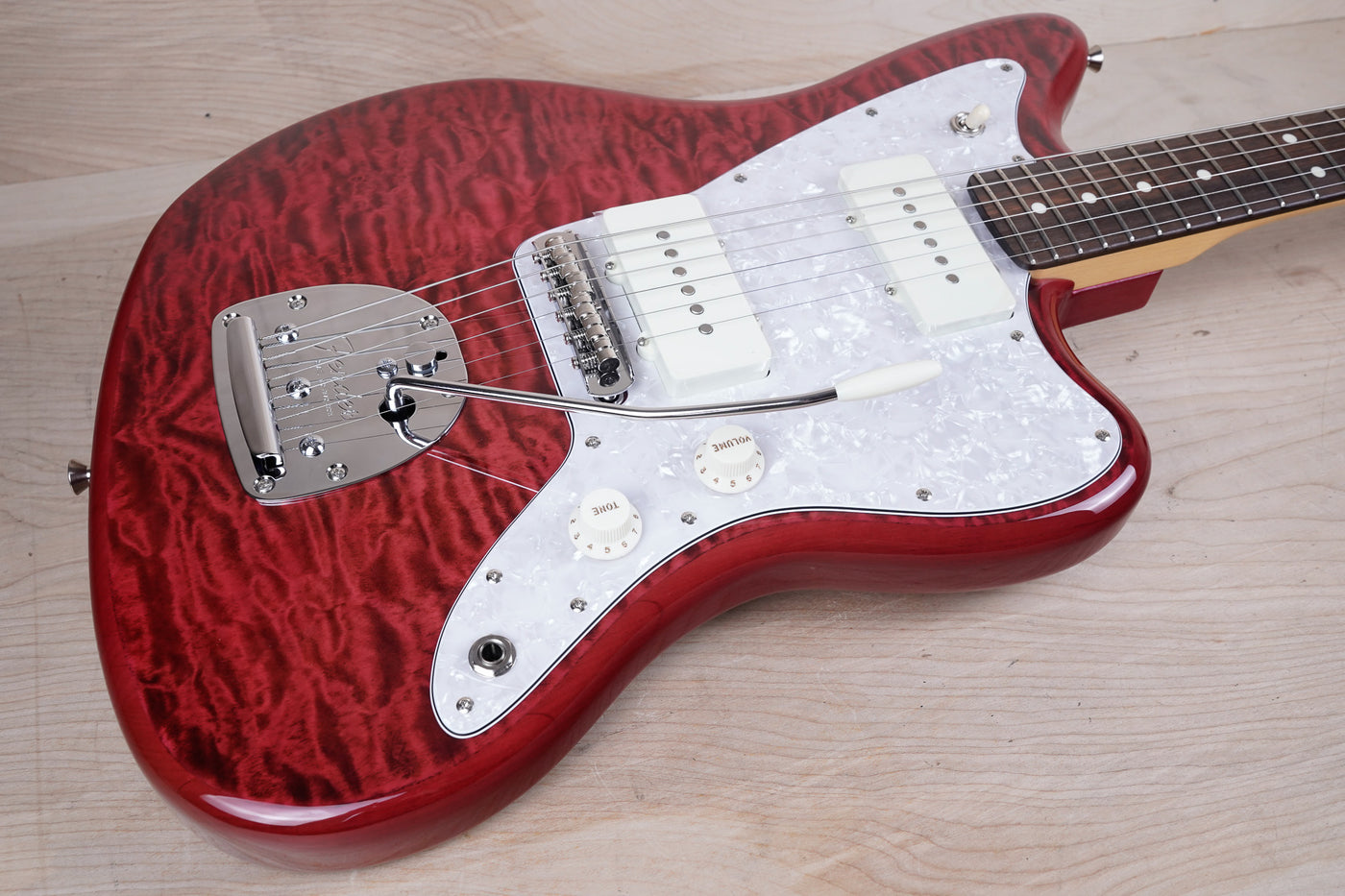 Fender Hybrid II Jazzmaster MIJ 2023 Quilt Red Beryl Japan Exclusive w/ Bag