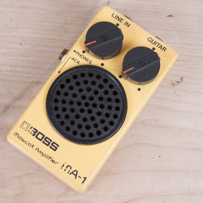 Boss MA-1 Mascot Amp 1980s Yellow Vintage Pocket Amplifier