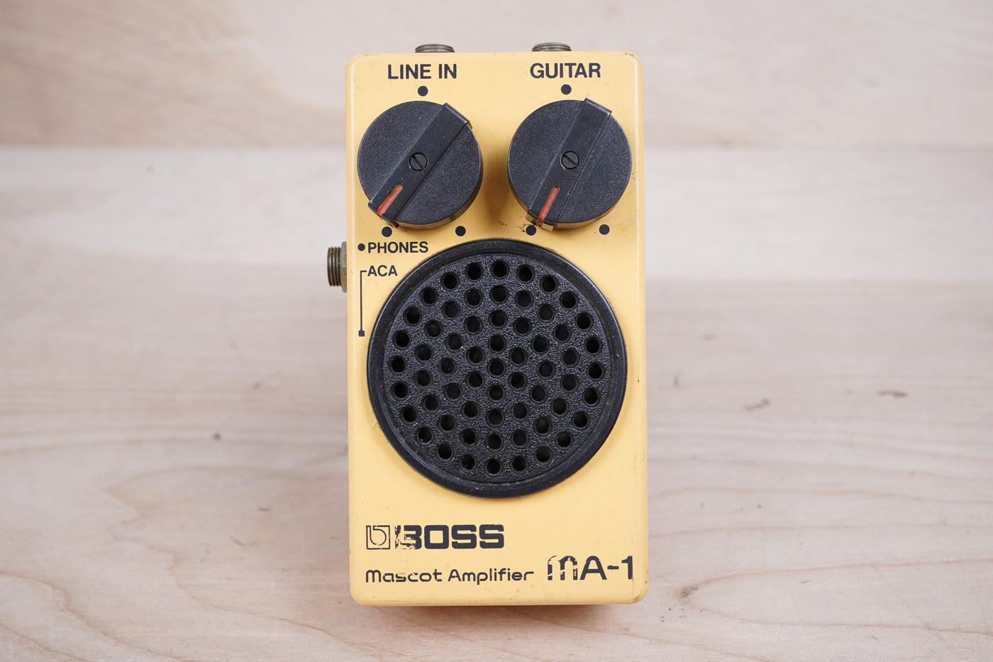 Boss MA-1 Mascot Amp 1980s Yellow Vintage Pocket Amplifier