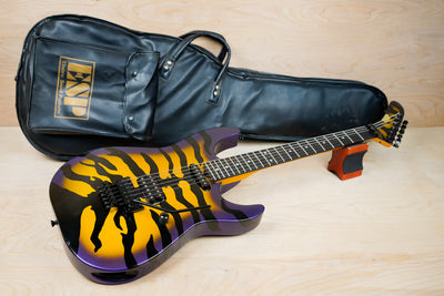 ESP GSE-280T George Lynch Signature 1980's Sunburst Purple Tiger w/ Bag