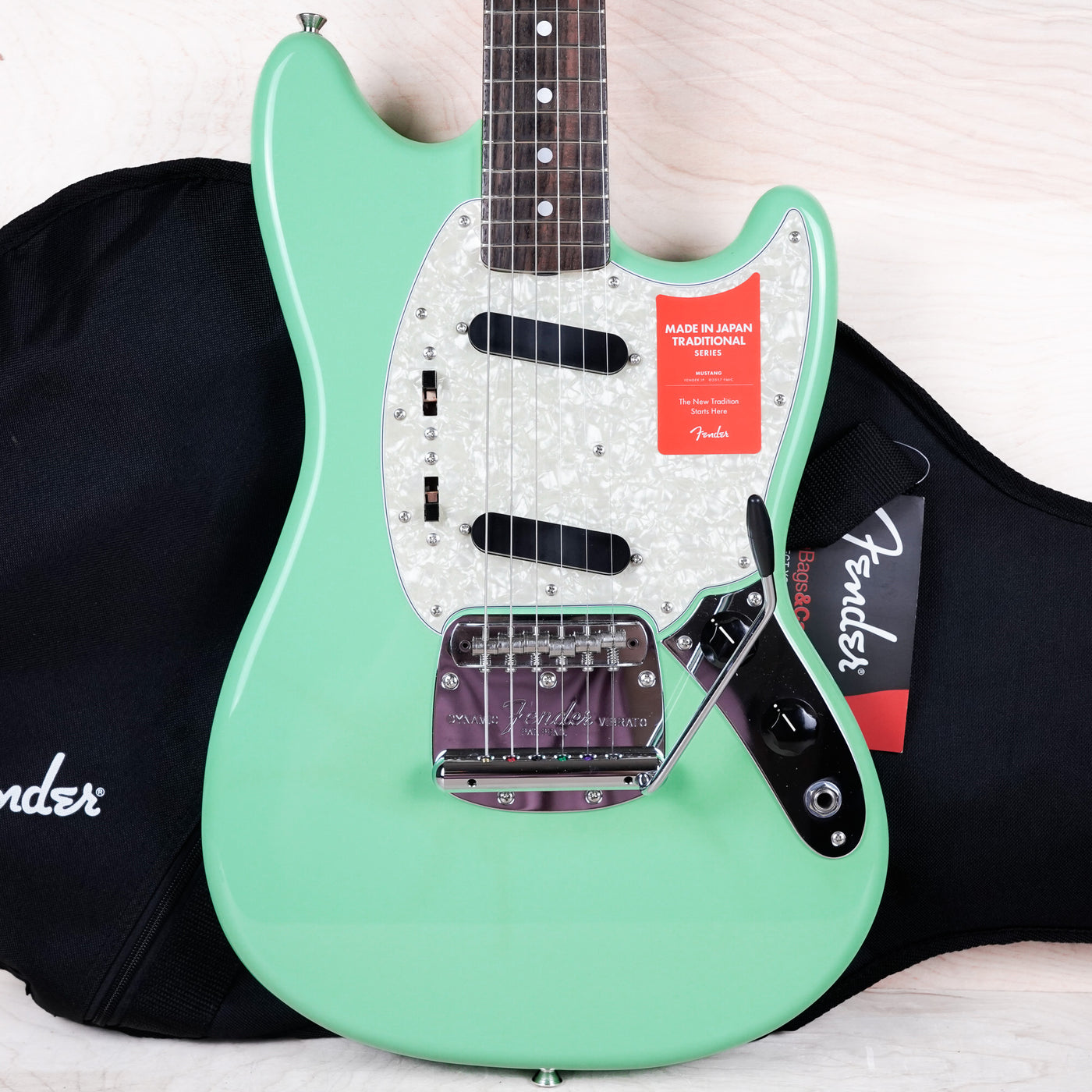 Fender Traditional '60s Mustang MIJ 2017 Surf Green Japan Exclusive w/ Bag