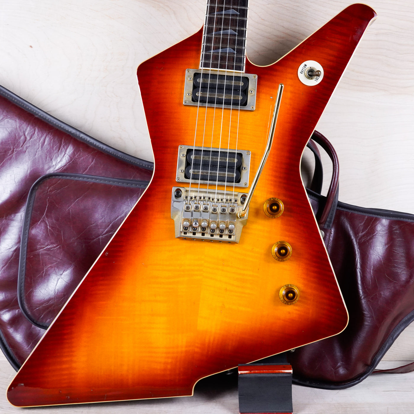 Ibanez Destroyer II DT450 MIJ 1984 Cherry Sunburst Pro Rock'r Tremolo Vintage Japan w/ Bag