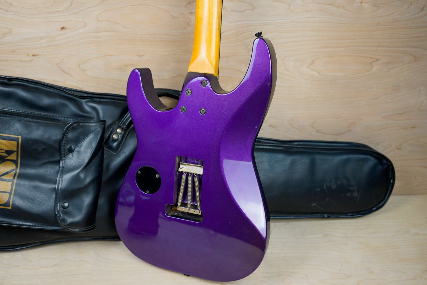 ESP GSE-280T George Lynch Signature 1980's Sunburst Purple Tiger w/ Bag