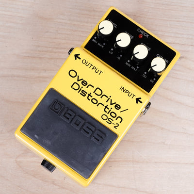 Boss OS-2 Overdrive Distortion Pedal 2002 Yellow