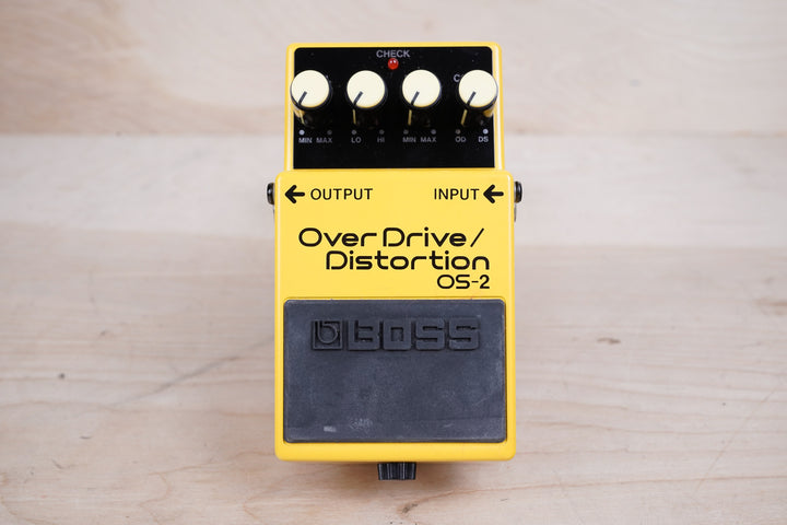 Boss OS-2 Overdrive Distortion Pedal 2002 Yellow – A Flash
