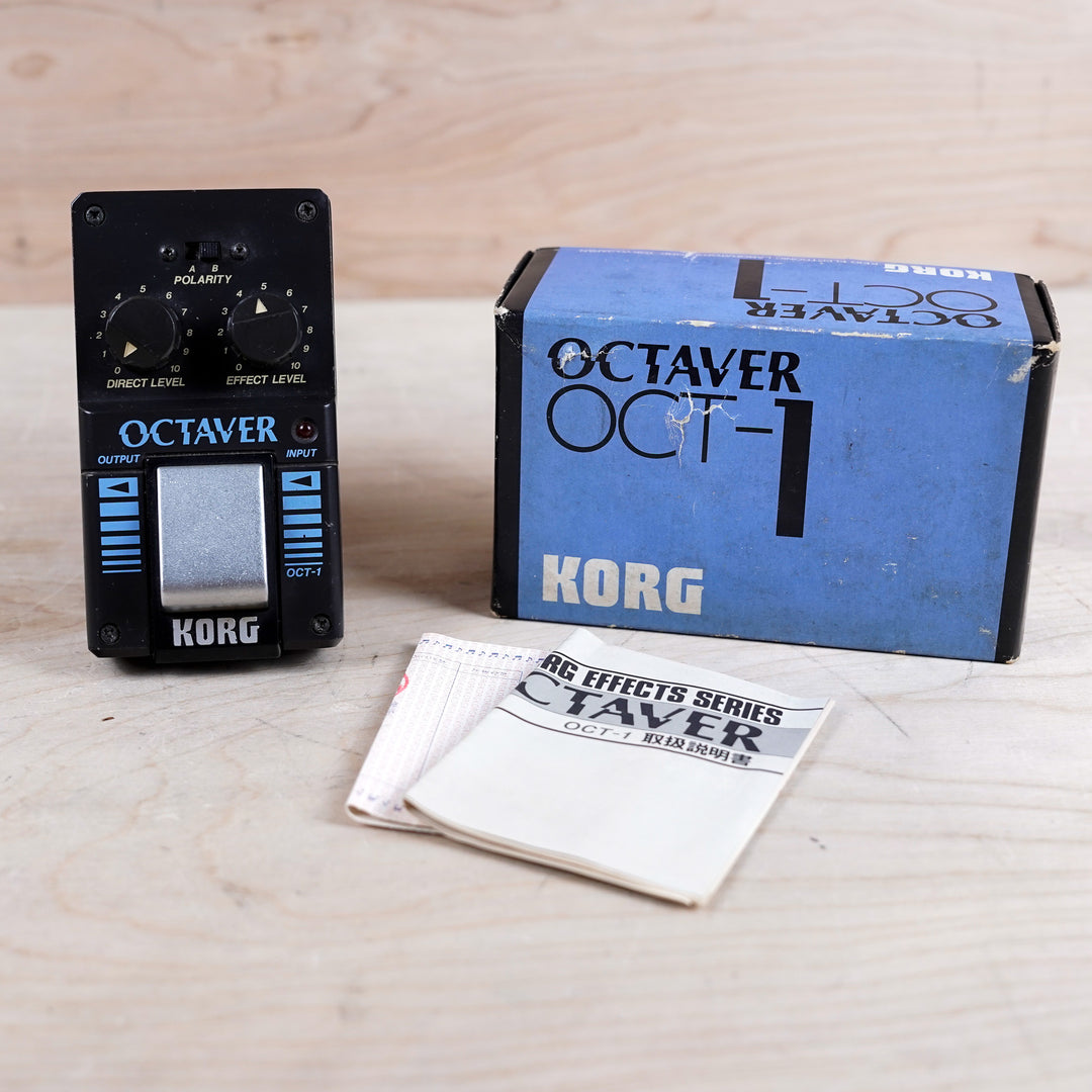 korg effect pedal Korg OCT-1 Octaver Vinatge Made in Japan MIJ w/ Box, Paperwork – A Flash  Flood of Gear