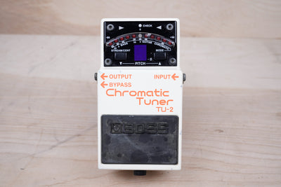 Boss TU-2 Chromatic Tuner (Dark Gray Label) 2008 White MIT