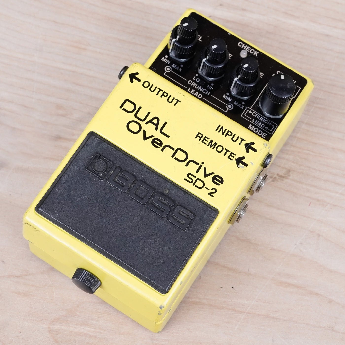 Boss SD-2 Dual OverDrive (Silver Label) Yellow 1995 MIT