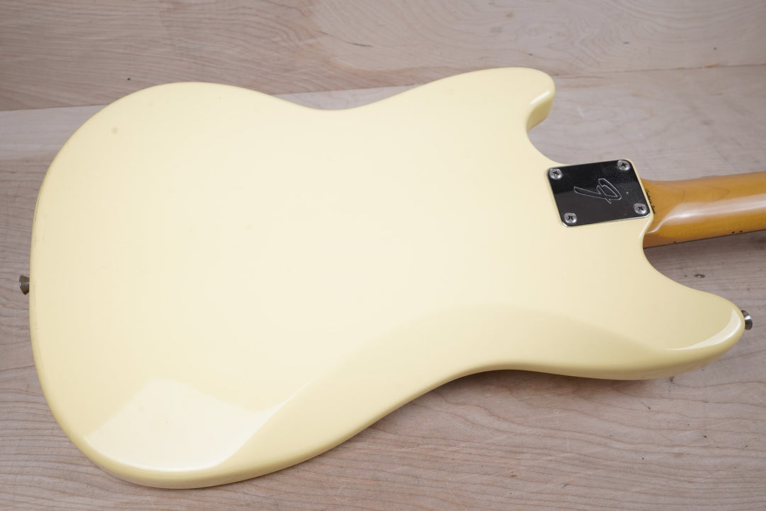 フェンダージャパン Mustang MG69 Yellow White Fender MG-69 Mustang Reissue CIJ 1997 Yellow White Crafted