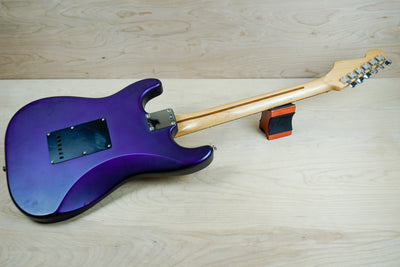 Fender Standard Stratocaster Satin SSS Modified w/ EMG Pickups MIM 2004 Midnight Blue Purple w/ Bag