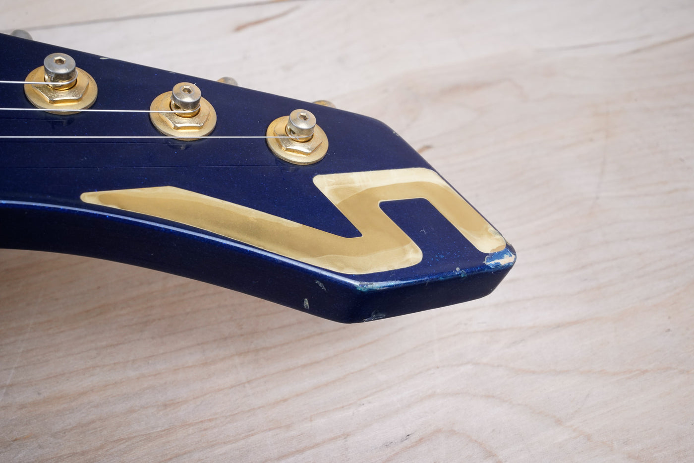 Guyatone LG-2100 Sharp 5 MIJ 1994 Blue Bartolini Pickups Japan w/ Bag