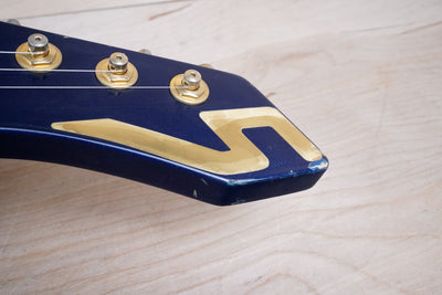 Guyatone LG-2100 Sharp 5 MIJ 1994 Blue Bartolini Pickups Japan w/ Bag