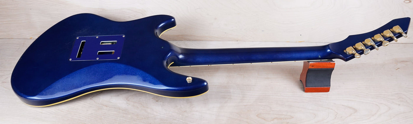 Guyatone LG-2100 Sharp 5 MIJ 1994 Blue Bartolini Pickups Japan w/ Bag