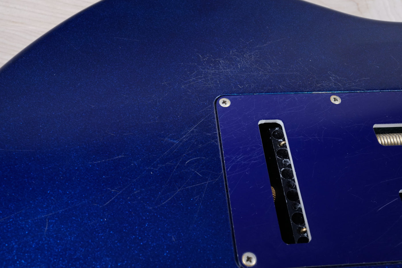 Guyatone LG-2100 Sharp 5 MIJ 1994 Blue Bartolini Pickups Japan w/ Bag