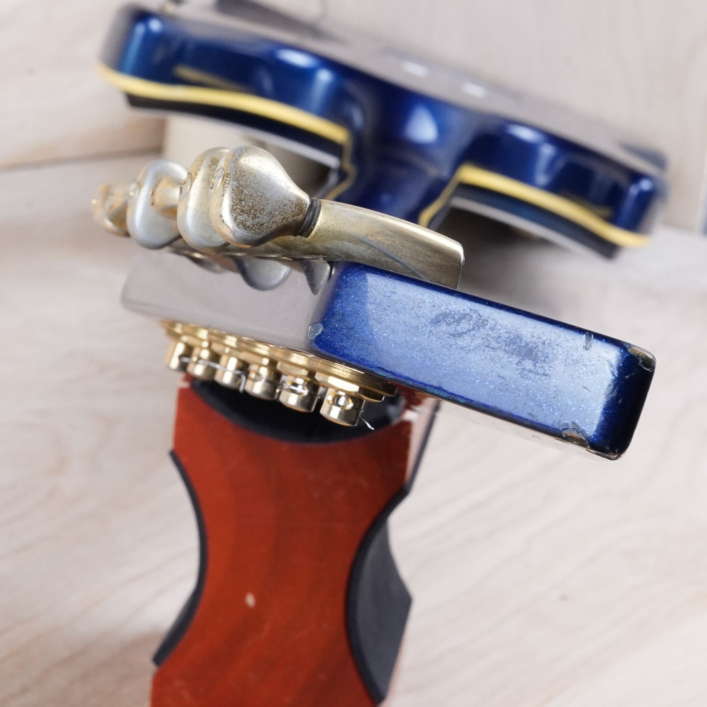 Guyatone LG-2100 Sharp 5 MIJ 1994 Blue Bartolini Pickups Japan w/ Bag