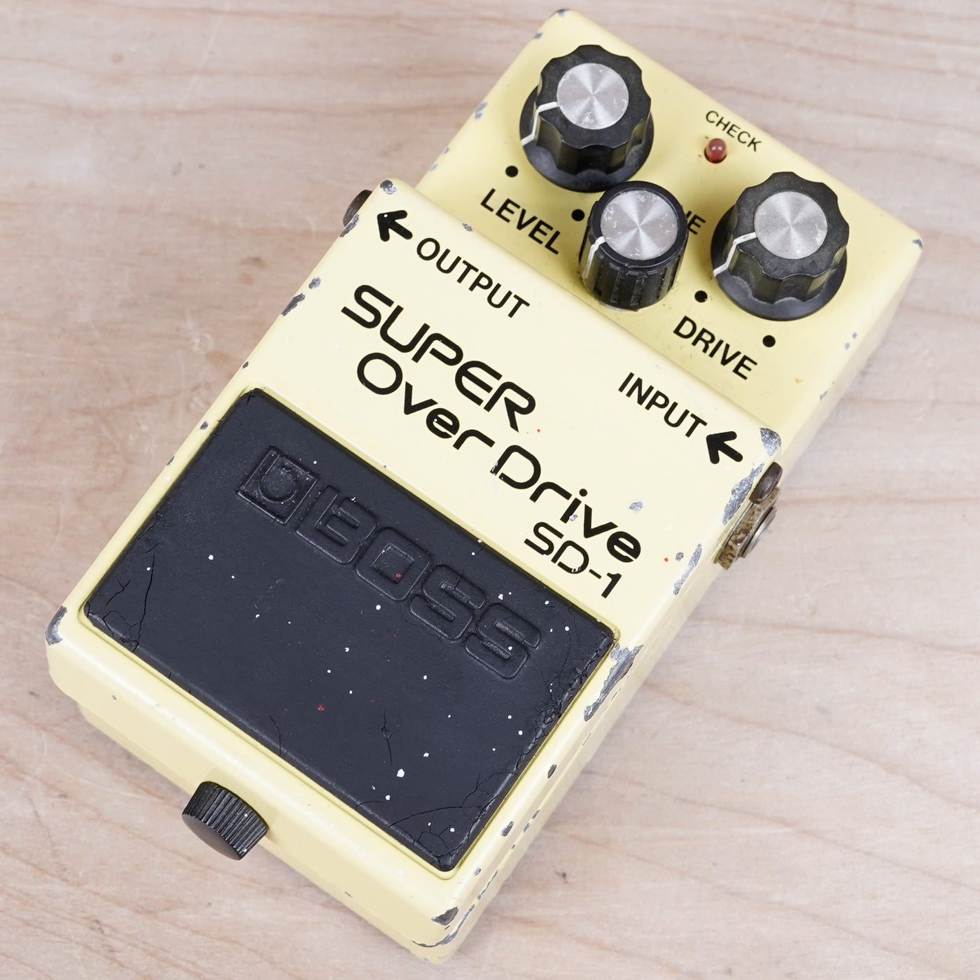 Boss SD-1 Super OverDrive (Black Label) 1982 Yellow MIJ