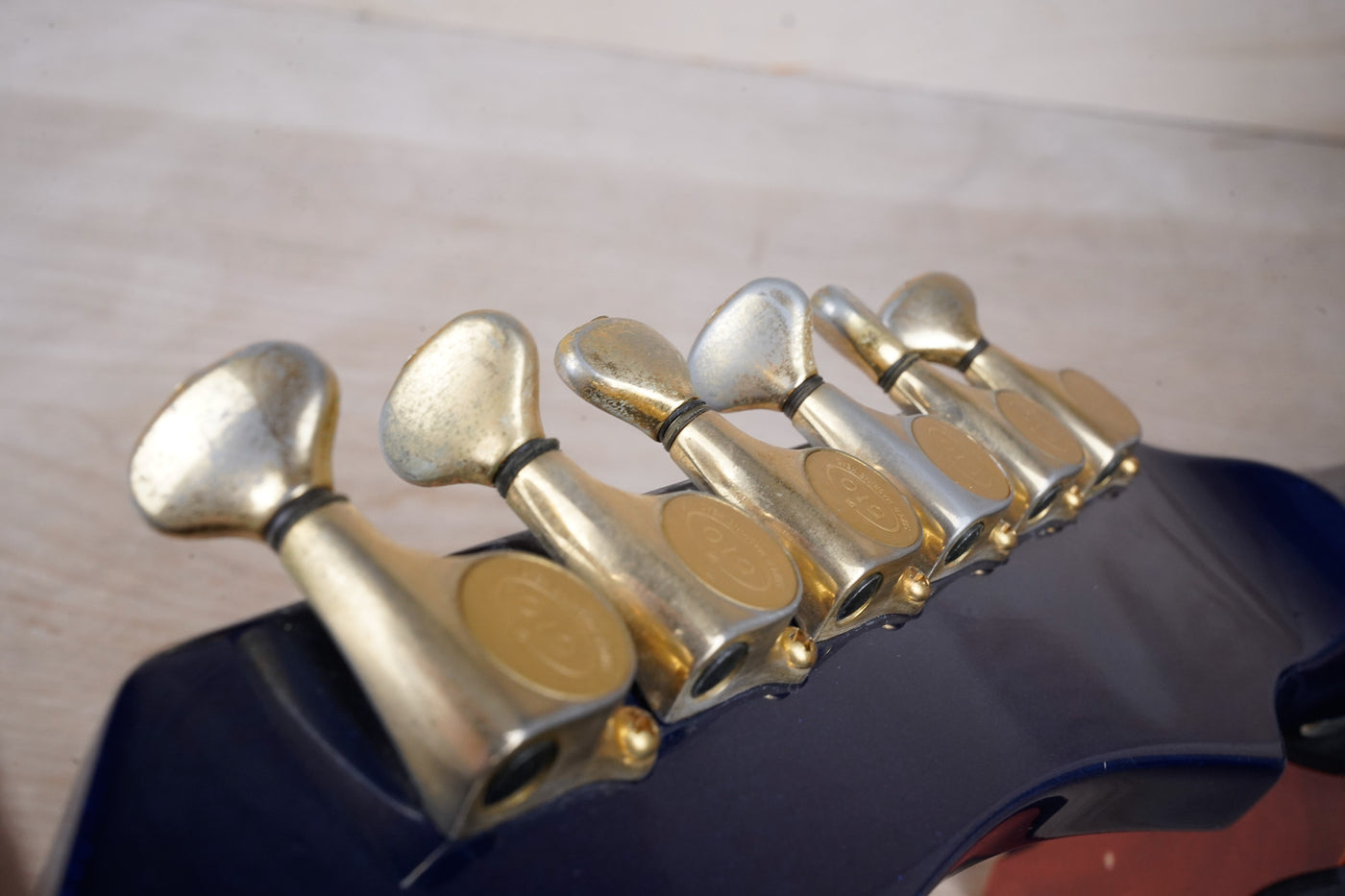 Guyatone LG-2100 Sharp 5 MIJ 1994 Blue Bartolini Pickups Japan w/ Bag