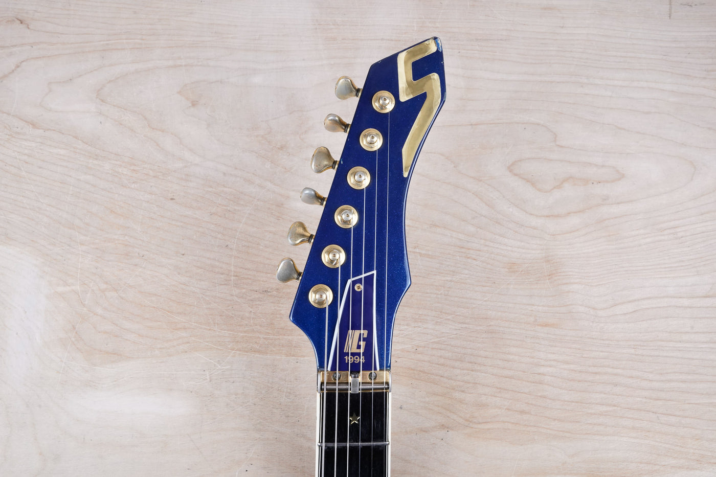 Guyatone LG-2100 Sharp 5 MIJ 1994 Blue Bartolini Pickups Japan w/ Bag